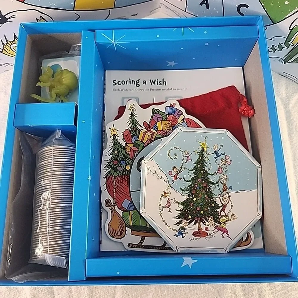 Board Game Dr. Seuss Merry Grinchmas Age 5+ 2-6 Play Funko 2021 Collect Presents